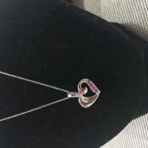 Sterling Silver Genuine Ruby Necklace